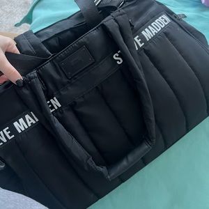 Steve Madden Black duffle bag